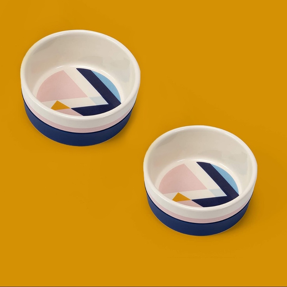 Brand New Jonathan Adler Ceramic Dog Bowls!